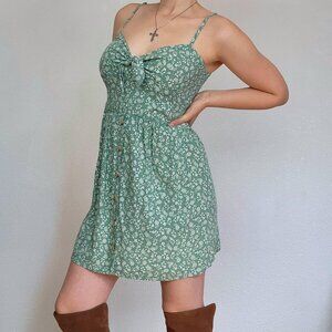 Ditsy floral coquette dress